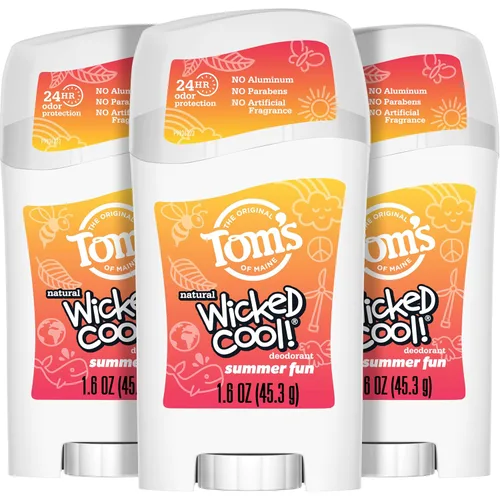 Vista 11 de Tom’s of Maine Freestyle ¡Locamente genial! Desodorante natural para adolescentes, barra de desodorante sin aluminio, 1.6 onzas (paquete de 3)