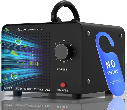 Vista 9 de PROGRACE Generador de ozono 148,000 mg/h - Máquina comercial de ozono - Purificador de aire de iones negativos, desodorante ionizador de O3 de alta