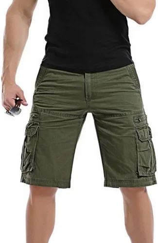 Vista 9 de Alalaso Mens Cargo Shorts Relaxed-Fit Ripstop Lightweight Pants Hiking Outdoor Work Short Trousers with Multi-Pocket