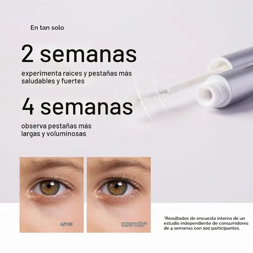 Vista 5 de Essential Lash Benefits-Sérum para el crecimiento de pestañas, fórmula avanzada para mejorar las pestañas más largas, más completas y gruesas, 0.24