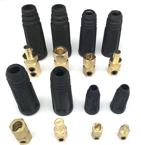 Vista 3 de KINGQ Junta de cable de soldadura Par de conectores rápidos Estilo DINSE 100Amp-200Amp (#6-#4) 16-25 SQ-MM 2-set