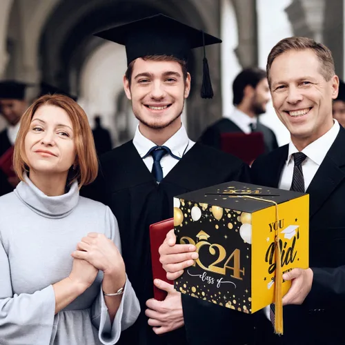 Vista 4 de BESTOYARD Caja de titular de la tarjeta de graduación 2023, caja de tarjetas de felicitaciones, caja de tarjetas de invitación, regalos de fiesta