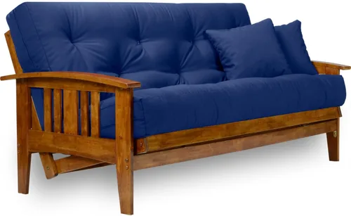 Vista 11 de sofá cama estilo westfield - Tamaño queen, colchón de 8 pulgadas, Madera Noble