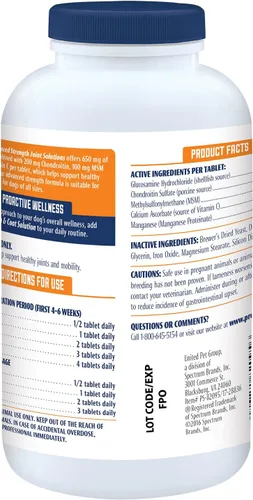 Vista 2 de Tabletas masticables para el cuidado de articulaciones Pro-Sense