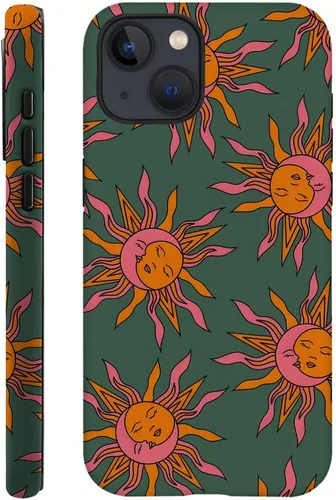 Vista 47 de Compatible con iPhone 13, Funda para teléfono duradera y a prueba de golpes con diseño de estantería de otoño - Calabaza de otoño Otoño Otoño