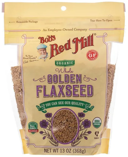Vista 4 de Bob's Red Mill Linaza dorada entera orgánica resellable, 13 onzas (Paquete de 1)