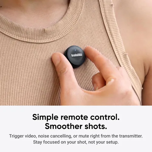 Vista 7 de Insta360 Mic Air (1 TX + 1 RX), Micrófono Inalámbrico con Cancelación de Ruido, Alcance de 300m, para USB-C iPhone/Android/PC/Mac, Vlog, Transmisión