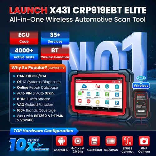 Vista 2 de Lanzamiento X431 CRP919EBT OBD2 escáner, herramienta de escaneo bidireccional inalámbrico 2026