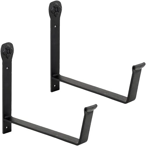 Vista 6 de Achla Designs SFB-01 - Soporte de pared para macetero, 6 pulgadas, color negro