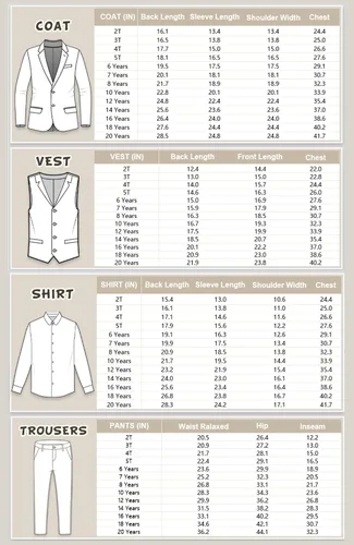 Vista 6 de Traje formal para niños pequeños, esmoquin para boda Negro 4 piezas