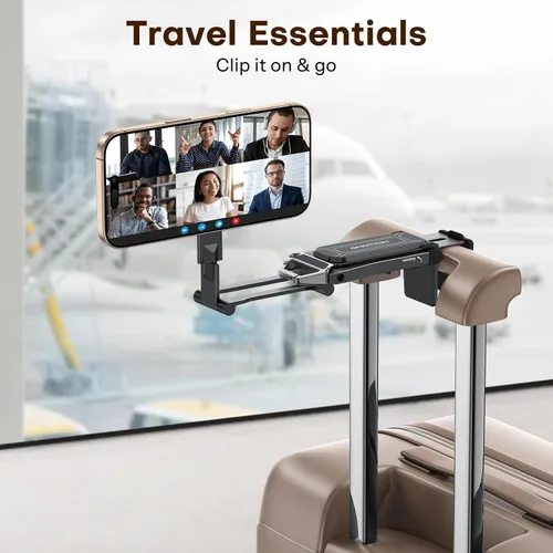 Vista 9 de OMOTON TP02 Trípode Giratório de 360° para MagSafe, Trípode Magnético de Aluminio Ajustable para iPhone 17/16/15/14 Pro Max Air, Soporte Plegable