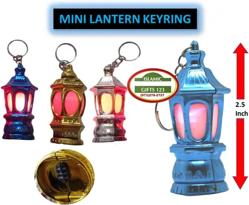 Vista 4 de SOLUSTRE 40 linternas LED portátiles mini linternas palacio luces Ramadán llavero decorativo lámparas para acampar emergencias al aire libre