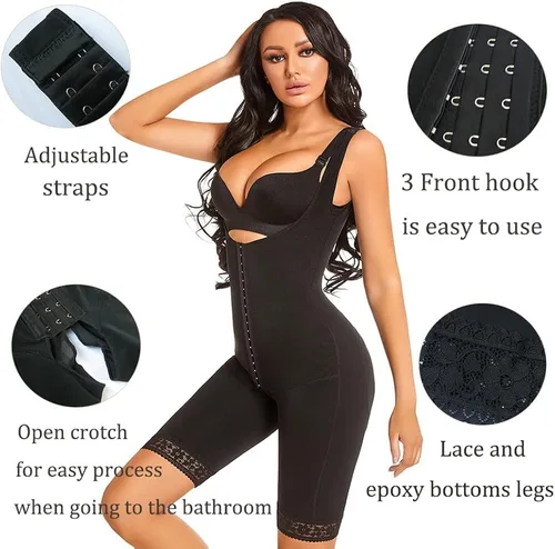 Vista 3 de MASHINE Fajas colombianas moldeadoras para mujer, con control de abdomen, moldeador de cuerpo, prendas de compresión