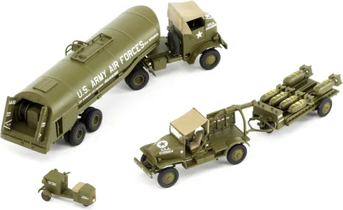 Vista 3 de Airfix WWII USAAF 8th Air Force Bomber Resabastecimiento 1:72 Kit de modelo militar de plástico, pequeño