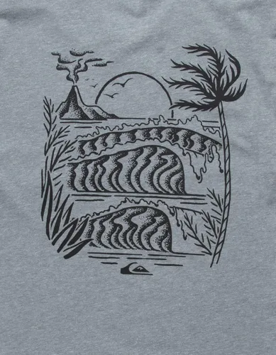Vista 2 de Quiksilver Camiseta estampada con serigrafía de ajuste regular para hombre, PARENT
