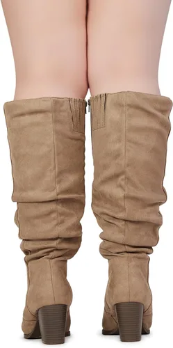 Vista 6 de RF ROOM OF FASHION Botas altas hasta la rodilla anchas para mujer