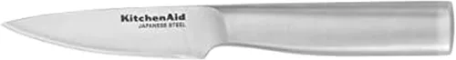 Vista 12 de KitchenAid Cuchillo de pelar gourmet de acero inoxidable forjado con cubierta de hoja de ajuste personalizado, 3.5 pulgadas, cuchillo de cocina