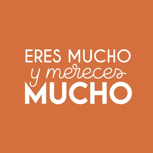 Vista 4 de Eres Mucho Y Mereces Mucho/You are A Lot and You Mererve A Lot - 13 x 25 pulgadas - Pegatina motivadora con cita española para dormitorio, armario