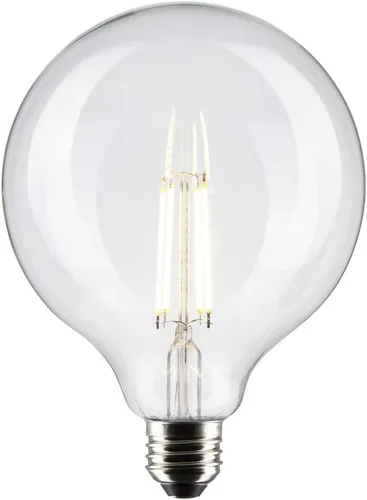 Vista 2 de Satco Paquete de 6 bombillas LED de filamento de globo G40 de 8 W, 3000 K, blanco suave, E26, base media, regulable, equivalente a 100 W, ubicación