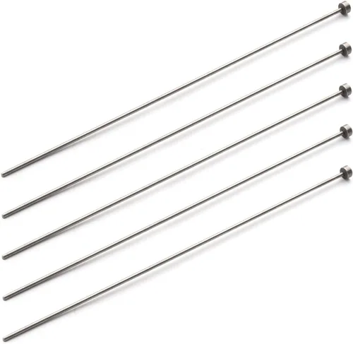 Vista 9 de Utoolmart 1/8 "de diámetro punta redonda de acero recto eyector Pin Punch 8 pulgadas largo gris plateado 5pcs