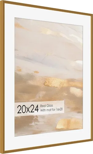 Vista 210 de Fun Memories Marco de Fotos A2 Negro, Marcos de Póster de Metal de Alta Gama de 16.5 x 23.5 pulgadas para Pared, Marco de Fotos A2 con Paspartú A3