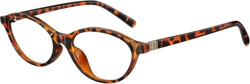 Vista 11 de Gafas de luz azul para mujer - Gafas de bloqueo de luz azul con marco ovalado pequeño de moda para juegos/computadora