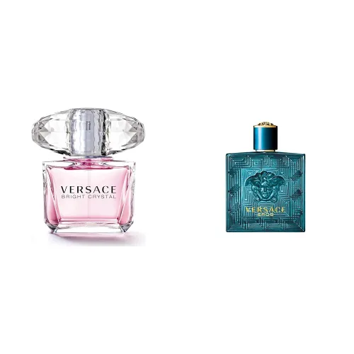 Vista 8 de Versace Bright Crystal - Eau De Toilette en espray para mujer, fresco, 0.3 onzas