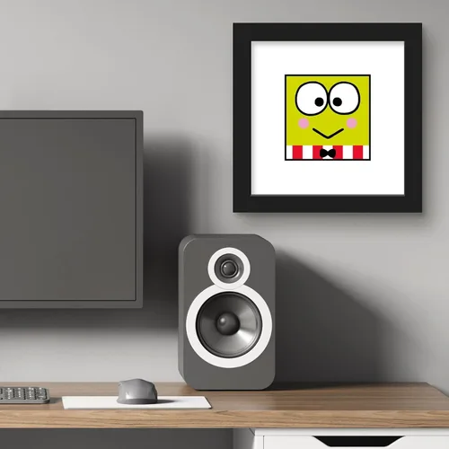 Vista 5 de Trends International Gallery Pops Sanrio Keroppi - Póster de pared de Keroppi Happy Face de 12.00 x 12.00 pulgadas, versión de marco negro