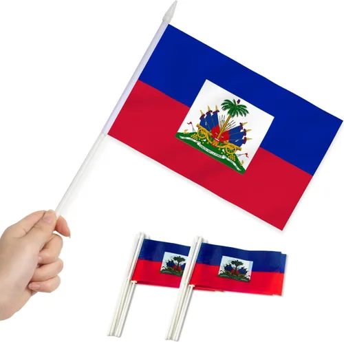 Vista 10 de Anley Mini bandera de Armenia - Paquete de 12 banderas armenias pequeñas en miniatura de mano en barra, resistentes a la decoloración