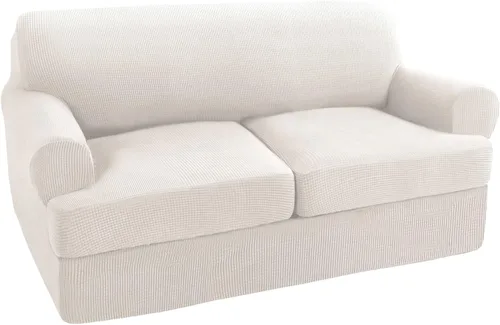Vista 44 de Turquoize Funda para sillón con cojín en forma de T para sala de estar, funda elástica para sofá, funda suave para sillón, fundas de muebles