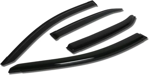Vista 29 de Auto Dynasty 4 protectores de lluvia con cinta adhesiva para ventana, compatible con Echo 2000-2005 de 4 puertas, protectores de lluvia, deflector