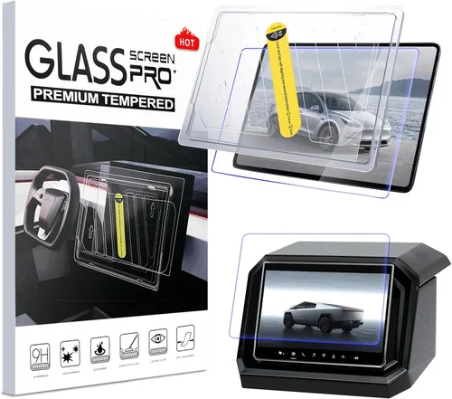 Vista 9 de Protector de pantalla para Tesla Model Y Modelo 3 Protector de pantalla de vidrio de 15.4 "Protector de pantalla de vidrio para asiento trasero 8
