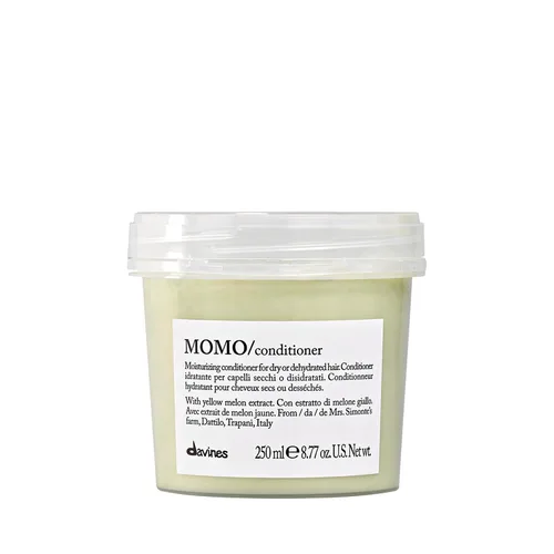Vista 14 de Davines MOMO/Conditioner, Deep Moisturizing Formula for Dry or Dehydrated Hair - Hydrates & Detangles for Softness & Shine - Apricots Restores