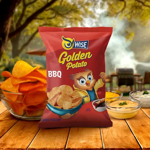 Vista 5 de Wise Snacks BBQ Kettle Patatas fritas, 0.75 onzas (paquete de 40) – barbacoa crujiente y sabrosa, sin gluten, sin OMG, papas fritas perfectas