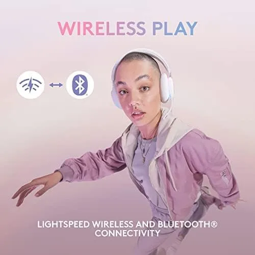 Vista 7 de Logitech G Combo de auriculares inalámbricos para juegos 735 y micrófono USB para juegos Blue Yeti Premium para transmisión con temas exclusivos
