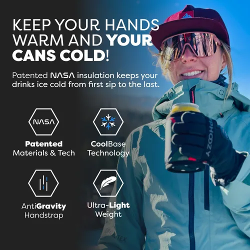 Vista 2 de PHOOZY Enfriador de latas aislado para latas delgadas de 12 oz - El aislamiento patentado de la NASA mantiene las bebidas frías 10 veces más tiempo