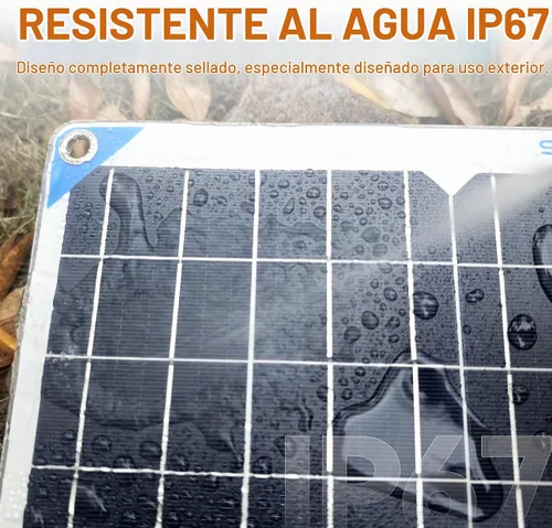 Vista 4 de SUNAPEX Cargador de batería solar de 5 vatios para coche, 12 voltios, impermeable, alimentado por energía solar, cargador y mantenedor, cargador