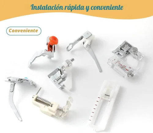 Vista 7 de Aiskaer Juego de 48 pies prensatelas para máquina de coser para hermano, Babylock, cantante, Janome, Elna, Toyota, nuevo hogar, simplicidad, Kenmore