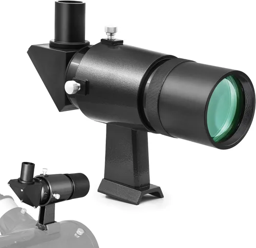 Vista 11 de Alcance buscador Astromania, 6x30 alcance óptico metálico para telescopio de astronomía - Proporciona imagen óptica no corregida de paso directo