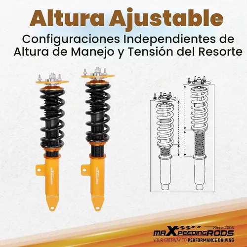 Vista 4 de maXpeedingrods Coilovers para Dodge Challenger SRT8 2008-2010, para Charger 2006-2010, Kit de Suspensión de Espiral Ajustable en Altura, Kits