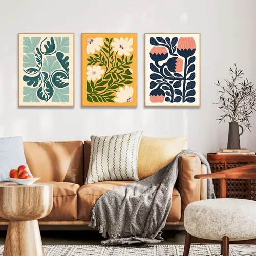 Vista 8 de Paquete de 6 kits de arte de diamantes para adultos con flores, kit de pintura de diamante 5D para principiantes, floral, redondo completo, puntos