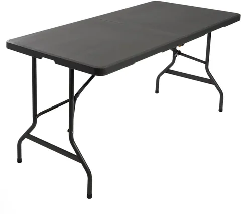 Vista 5 de Iceberg IndestrucTable Too - Mesa plegable biplegable, interior/exterior, grado comercial, carbón, 60 pulgadas de ancho x 30 pulgadas de profundidad