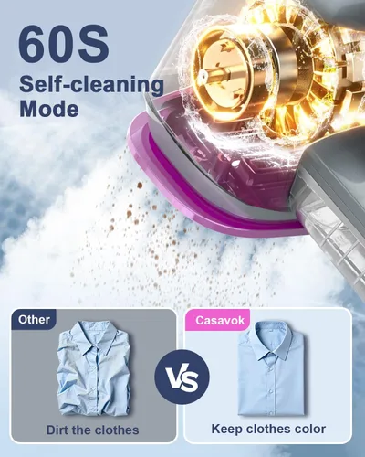 Vista 7 de Vaporizador de mano para ropa, vapor de ropa de viaje para tela
