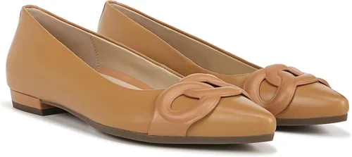 Vista 2 de Vionic Zapatos planos de ballet Arielle para mujer, con puntera puntiaguda, que incluyen una plantilla de soporte de arco integrada que corrige