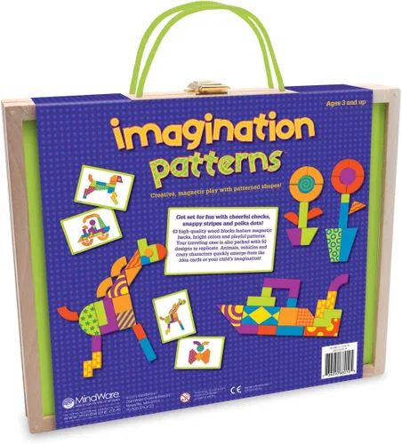 Vista 8 de MindWare Patrones de imaginación: juego creativo y magnético con formas estampadas