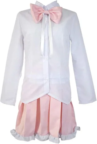 Vista 4 de MIAOCOS Monomi V3 - Chaqueta con capucha para mujer, diseño de conejo, color rosa y blanco