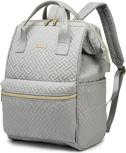 Vista 15 de Kinmac Mochila para laptop para mujeres y hombres, mochila de viaje de gran capacidad para computadora portátil de 15.6 pulgadas, Albaricoque