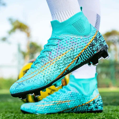 Vista 6 de Zapatos deportivos de fútbol para niños y hombres, tenis de fútbol para equipo de fútbol, ligeros, para correr, al aire libre, cómodos