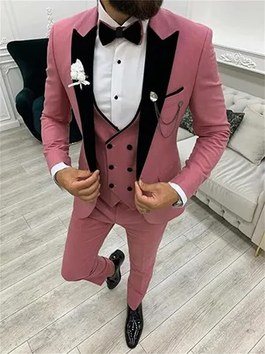 Vista 3 de Traje formal para niños, 3 piezas, ajustado, esmoquin de primera clase