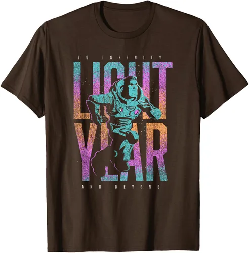 Vista 6 de Disney Pixar Lightyear Buzz Lightyear To Infinity And Beyond Camiseta, Negro